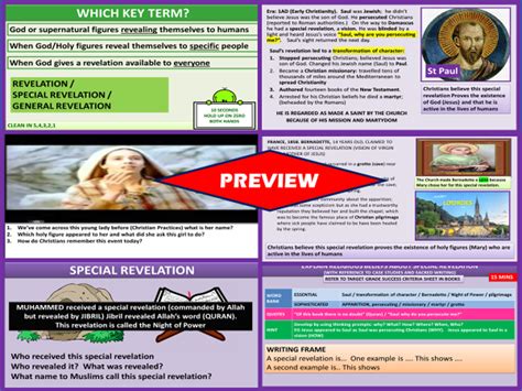 SPECIAL REVELATION | Teaching Resources