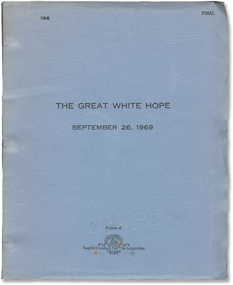 The Great White Hope | Martin Ritt, Howard Sackler, Jane Alexander ...