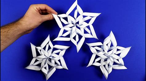 3D Paper Snowflake Tutorial. - YouTube