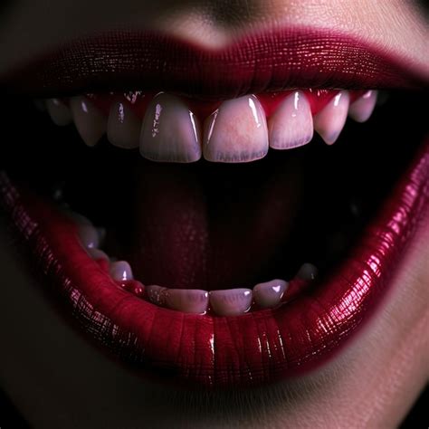 Premium AI Image | vampire teeth halloween happy halloween scary