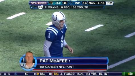 Pat mcafee first ever NFL PUNT - YouTube