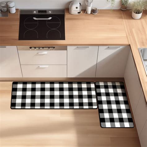 Stylish Ways to Incorporate Black Plaid Kitchen Rugs — mataceinc.com