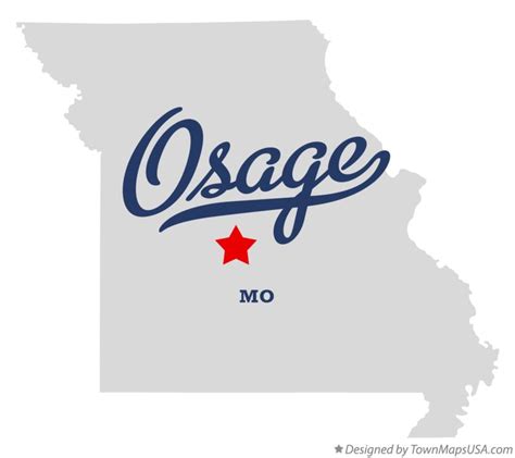 Map of Osage, Camden County, MO, Missouri