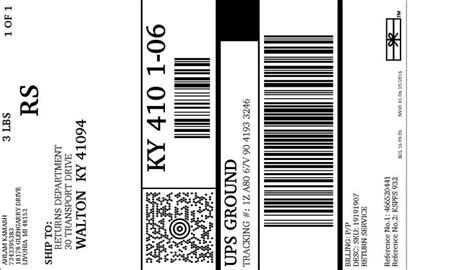 UPS Electronic Return Label: View/Print Label | Printing labels, Return labels, Labels