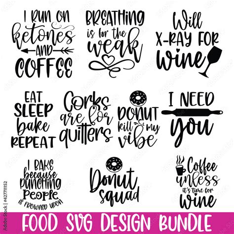 Funny sayings for kitchen or restaurant quotes design SVG craft Bundle Cut Files for Cutting ...