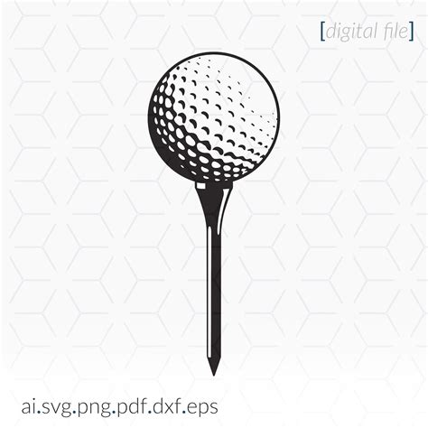 Golf Ball Silhouette SVG File for Cutting and Printing Projects ...