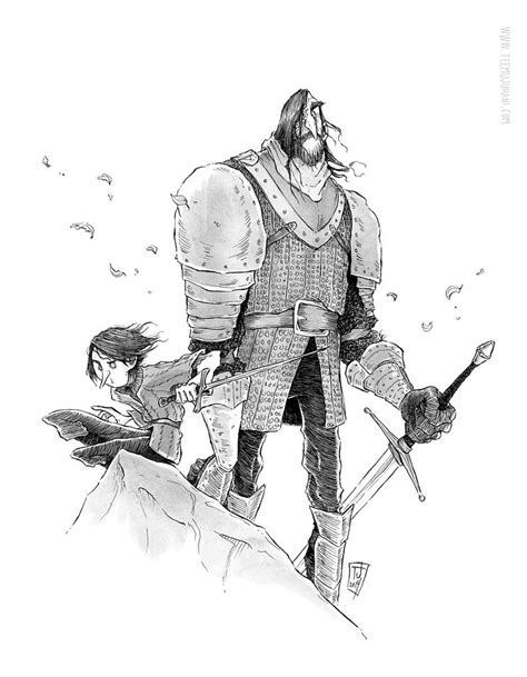 Game of Thrones - Arya Stark and The Hound by Ripplen on DeviantArt