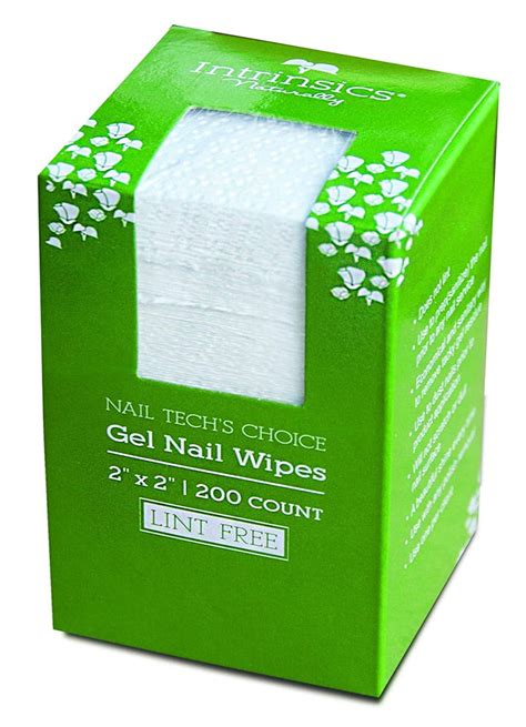 Intrinsics Nail Tech's Choice Lint Free Gel Nail Wipes - 2 x 2, 200 Count - Walmart.com ...