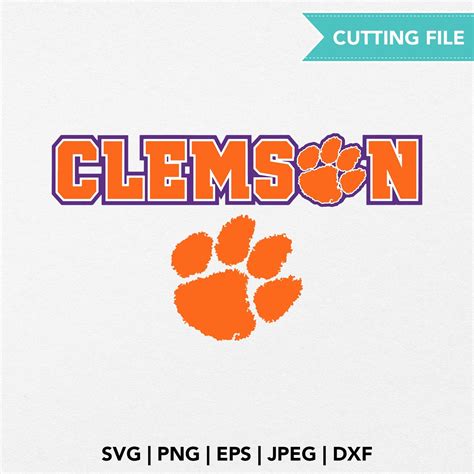 Clemson Tigers SVG Clemson cutout College footcall NCAA | Etsy