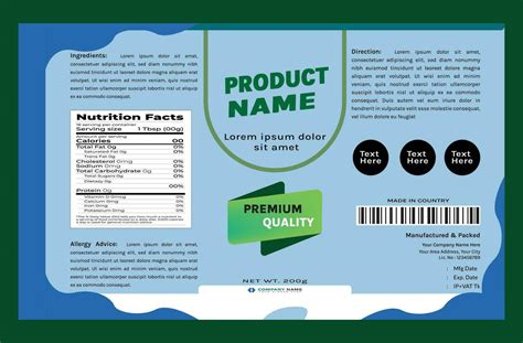 Vector product packaging label template design 29628061 Vector Art at ...