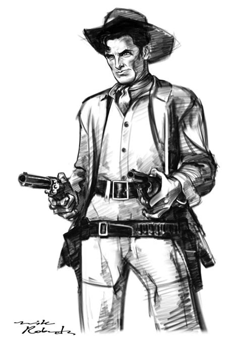 James Best Cowboy sketch by mikeyroberts on DeviantArt