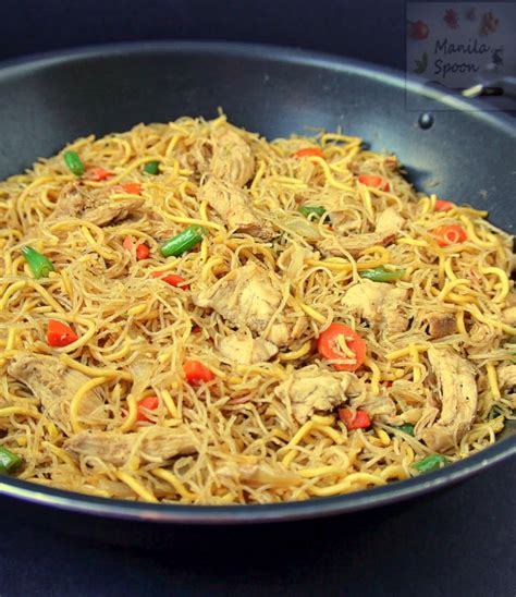 Pancit Filipino Noodle Dish Pancit Recipe Pancit Filipino Noodles | My ...