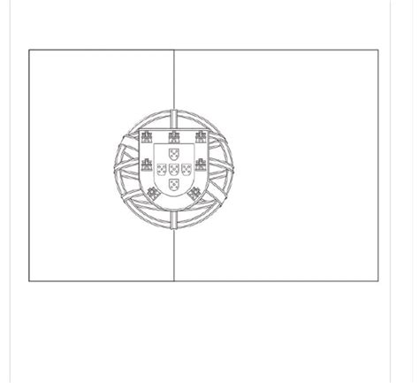 Printable Portugal Flag coloring page - Download, Print or Color Online for Free