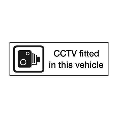 CCTV Fitted In This Vehicle Sticker | Safety-Label.co.uk