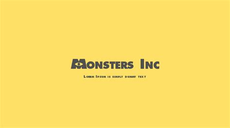 Monsters Inc Font : Download Free for Desktop & Webfont