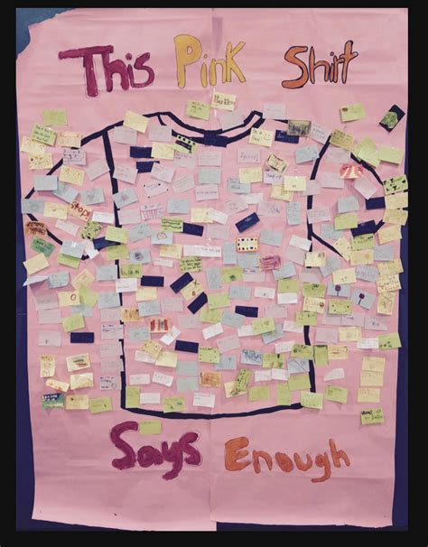 245 students at Lakeview Elementary posted their own msg to our giant Pink Shirt! | Preschool ...