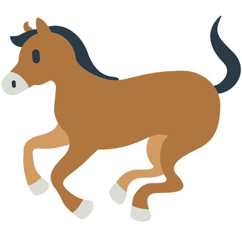 Horse emoji clipart. Free download transparent .PNG | Creazilla