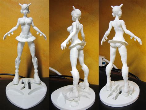 Anime Figure 3d Print Files : Anime 3d Figures Figure Printed Zbrush ...