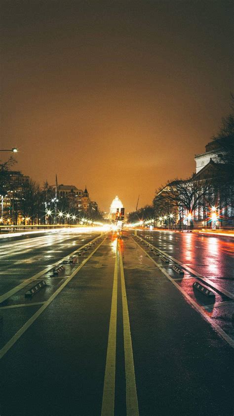 Download Washington, DC Night Street Wallpaper | Wallpapers.com