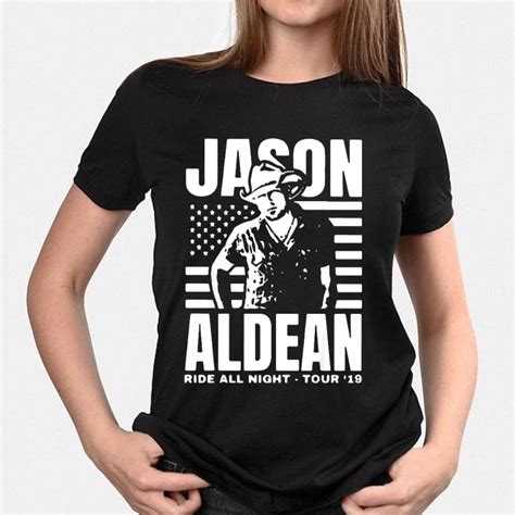 American flag Jason Aldean Ride All Night Tour shirt, hoodie, sweater ...