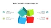 Download Business Growth PPT Templates In Cube Shape