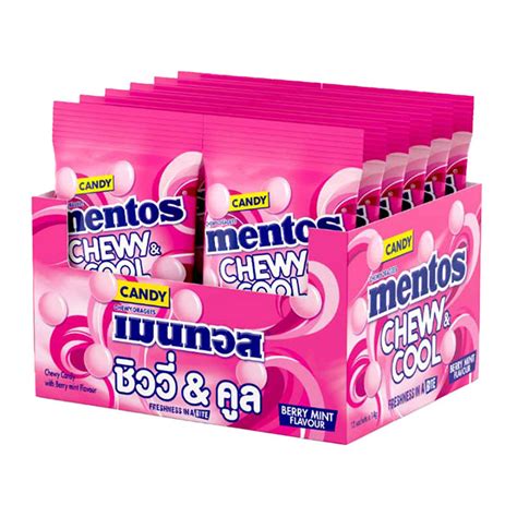 MENTOS Chewy Cool Berry mint 14 g 12 pcs | Makro PRO