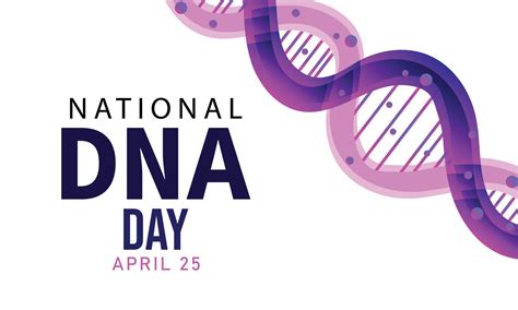 National DNA Day. Template for background, banner, card, poster ...