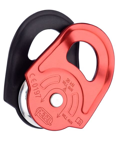 Petzl Rescue Pulley High-strength pulley with swinging side plates