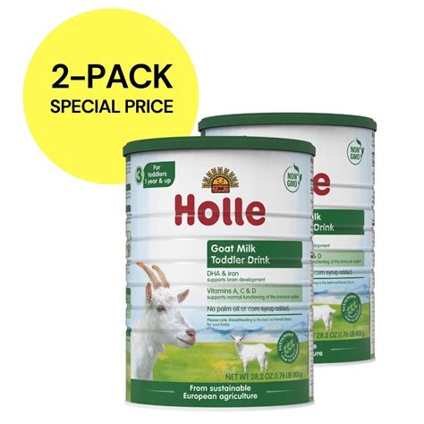 Holle Stage 3: Goat Milk Toddler Drink - Non GMO (28.2oz each, 2 Pack)