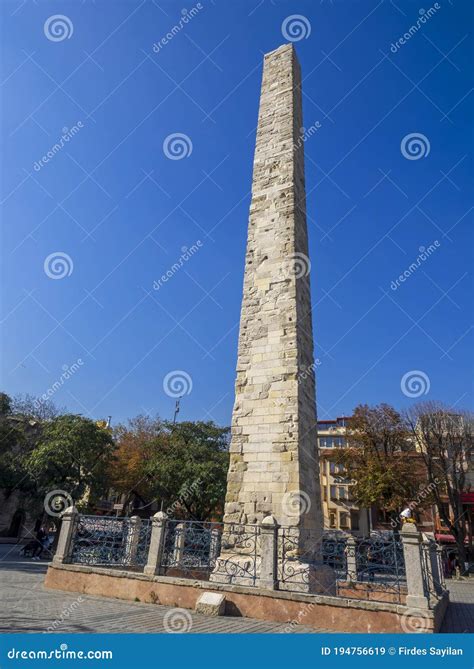 Obelisk in the Hippodrome of Constantinople, Istanbul, Turkey Stock Image - Image of history ...