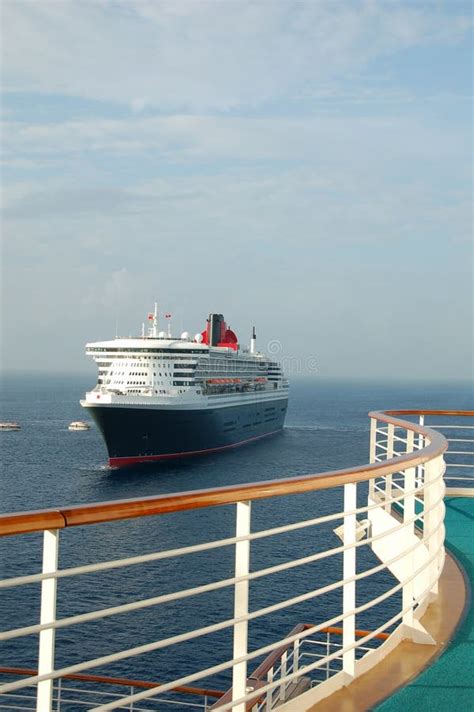 View from Luxury Cruise Ship Balcony Stock Image - Image of float ...