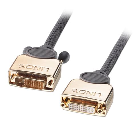 7.5m Gold DVI-D Dual Link Extension Cable - from LINDY UK