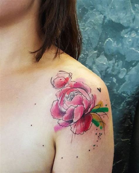 50 Peony Tattoo Designs - nenuno creative