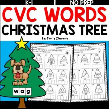 Christmas CVC Words by Sherry Clements | Teachers Pay Teachers