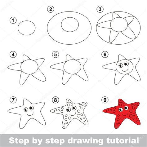 Starfish Drawing For Kids