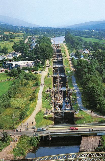 Neptune's Staircase is a staircase lock comprising eight locks on the ...