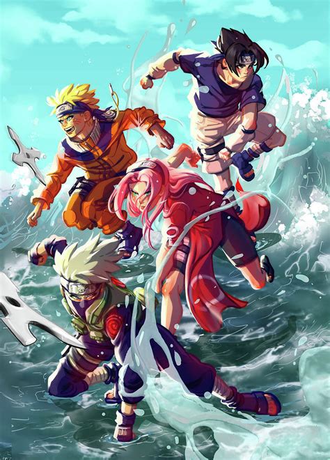 Naruto Team 7 Digital Art by Lac Lac - Fine Art America