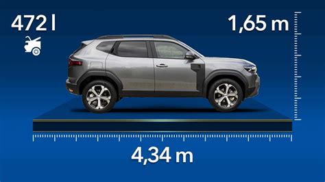 Dacia Duster 2024: dimensions and luggage compartment of the new SUV