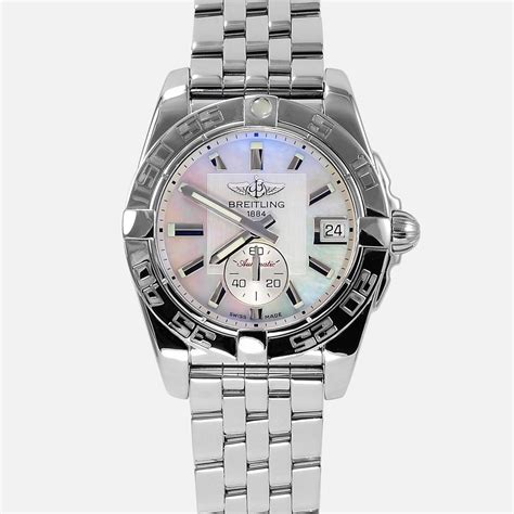 Ladies Breitling Galactic Automatic 36 Pearl Dial A37330 - NEOFASHION