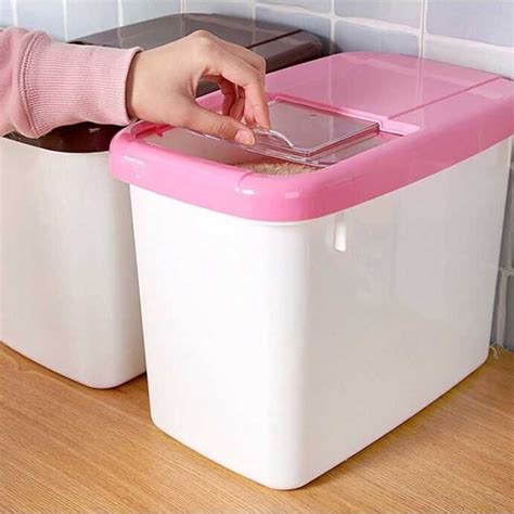 Cheers 10kg Rice Storage Box Grain Cereal Dispenser Kitchen Food Organizer Container | Walmart ...