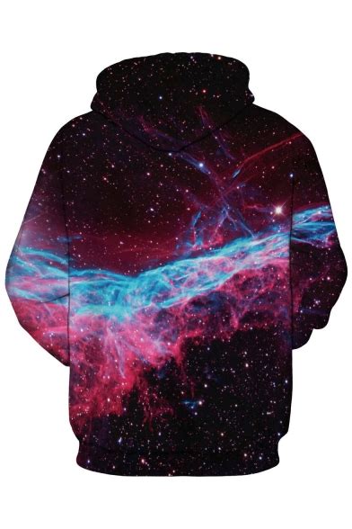 Unisex Hooded Cartoon Galaxy 3D Print Long Sleeve Hoodie ...