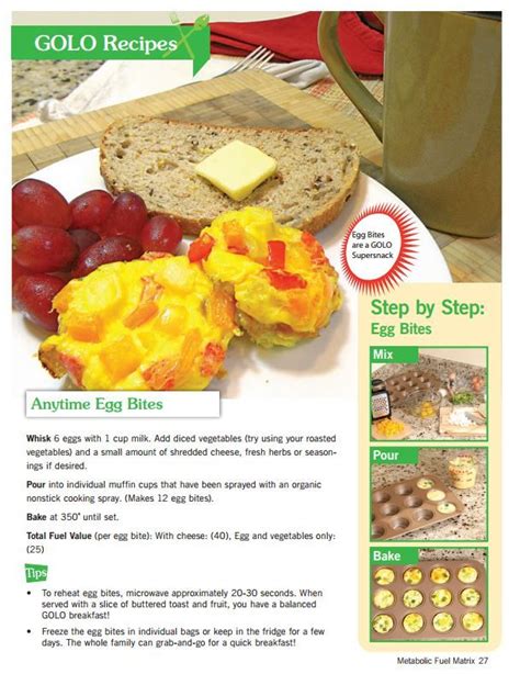 Printable Golo Meal Plan Pdf - PrintableDietPlan.com