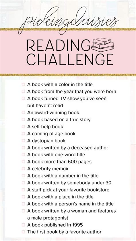 Reading Challenge for Beginners – Picking Daisies #readingchallenge # ...