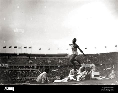 Jesse Owens at the 1936 Olympics in Berlin, Germany Stock Photo - Alamy