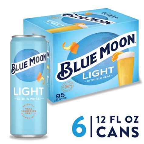 Blue Moon Light Citrus Wheat Craft Beer, 6 cans / 12 fl oz - QFC