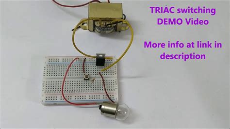 TRIAC Switching Circuit - YouTube