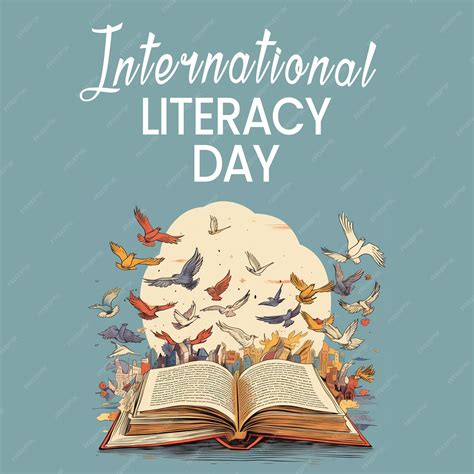 Premium PSD | International literacy day 2023 social media poster