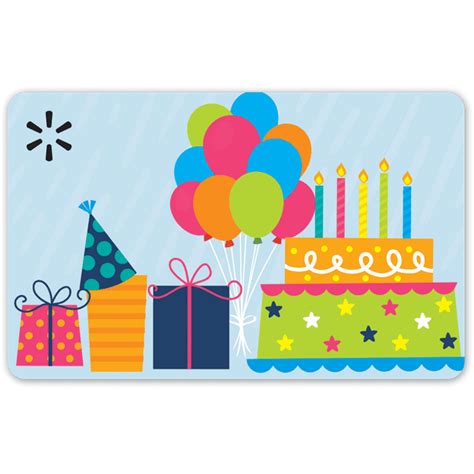 Birthday Scene Walmart Gift Card - Walmart.com - Walmart.com