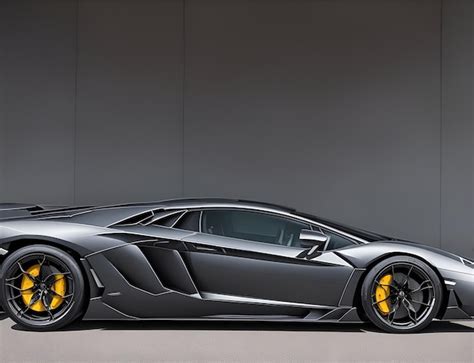 Lamborghini side view | Premium AI-generated image