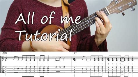 All of me - ukulele jazz tutorial - YouTube